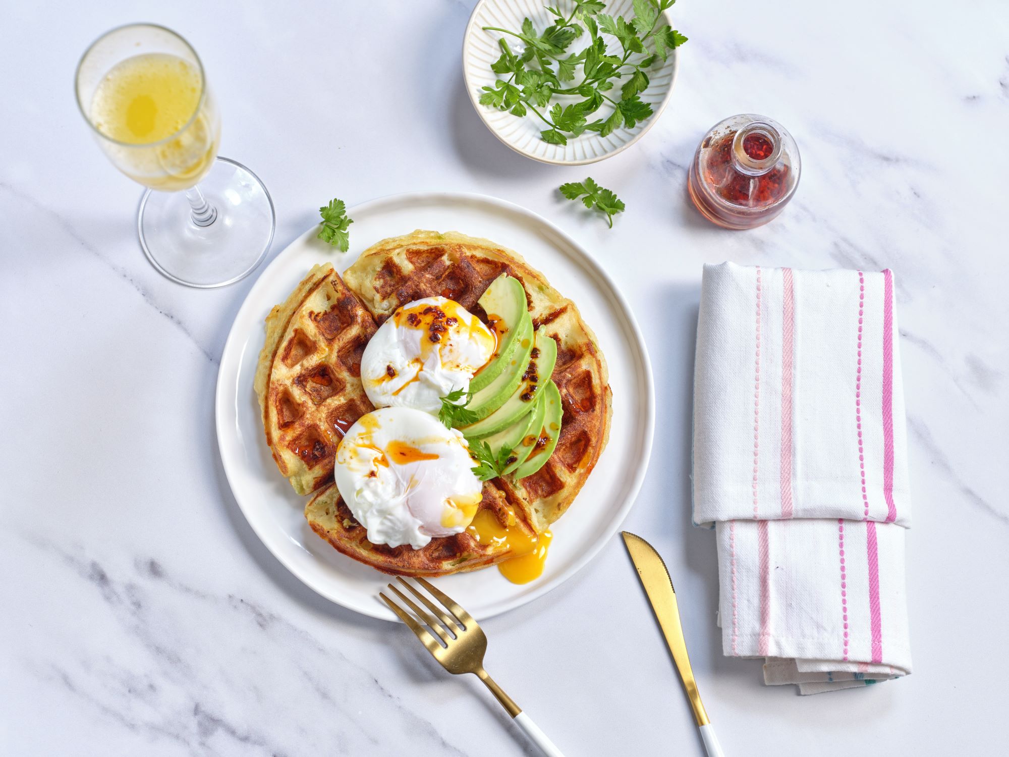 Potato waffles - Nanna Tate