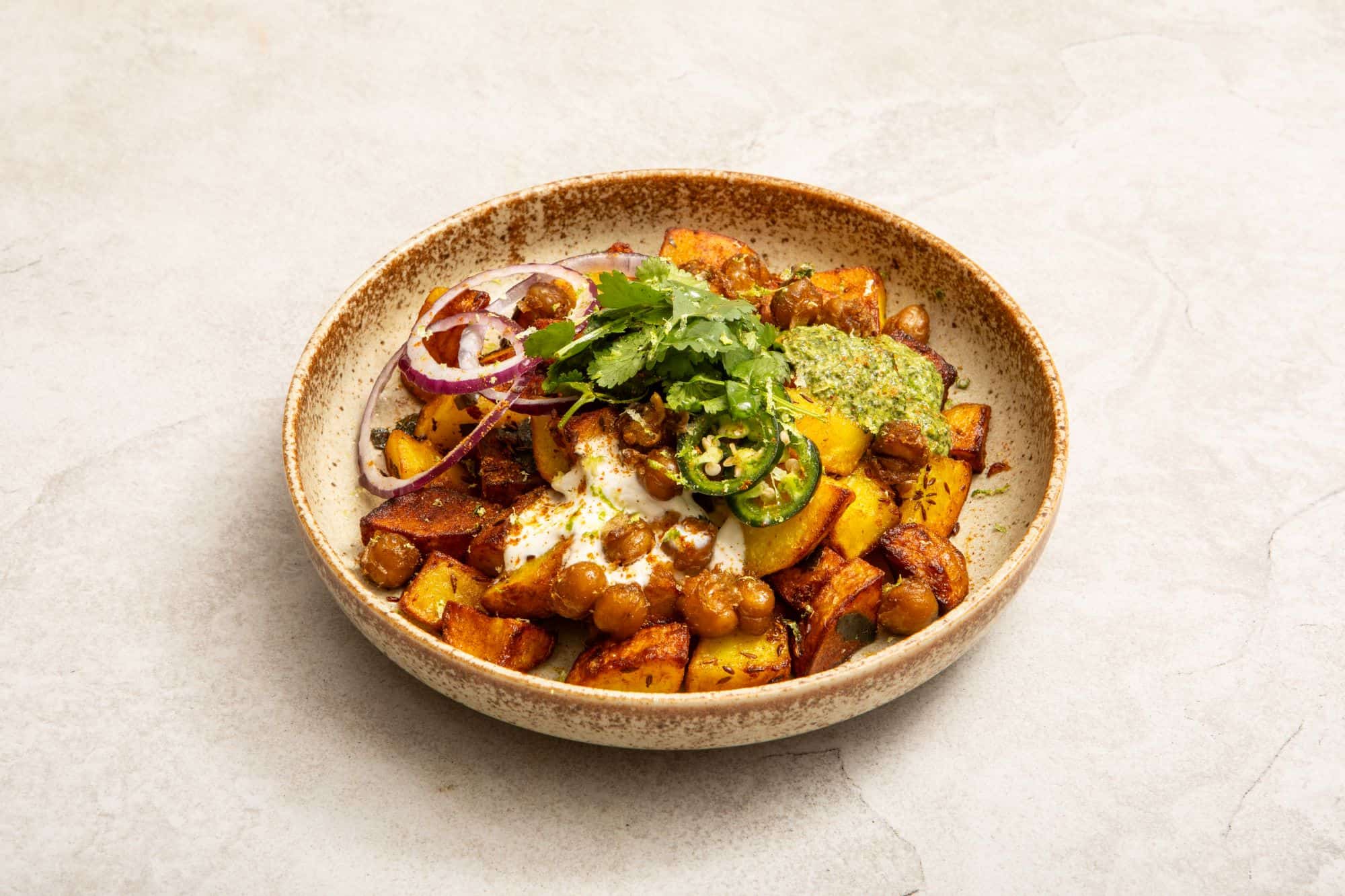 Potato &amp; chickpea chaat